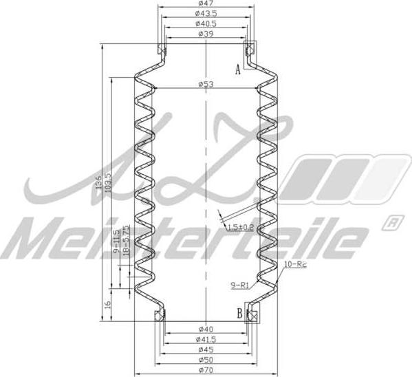 A.Z. Meisterteile AZMT-42-020-1164 - Joint-soufflet, direction cwaw.fr