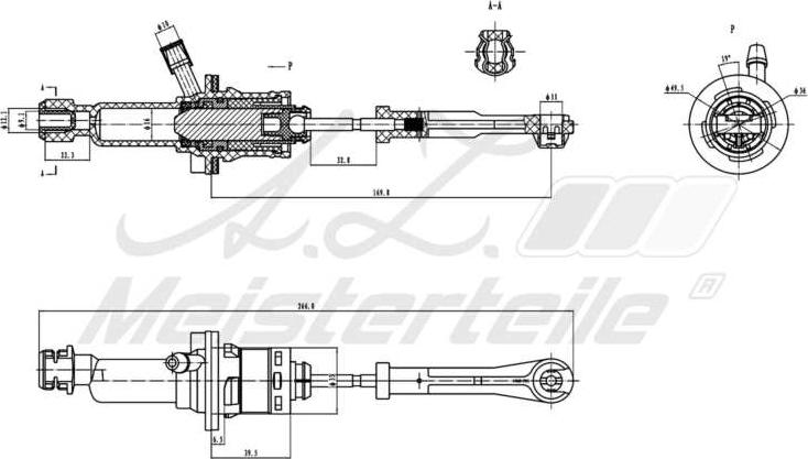 A.Z. Meisterteile AZMT-47-030-1092 - Cylindre émetteur, embrayage cwaw.fr