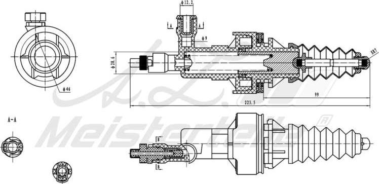 A.Z. Meisterteile AZMT-47-031-1003 - Cylindre récepteur, embrayage cwaw.fr