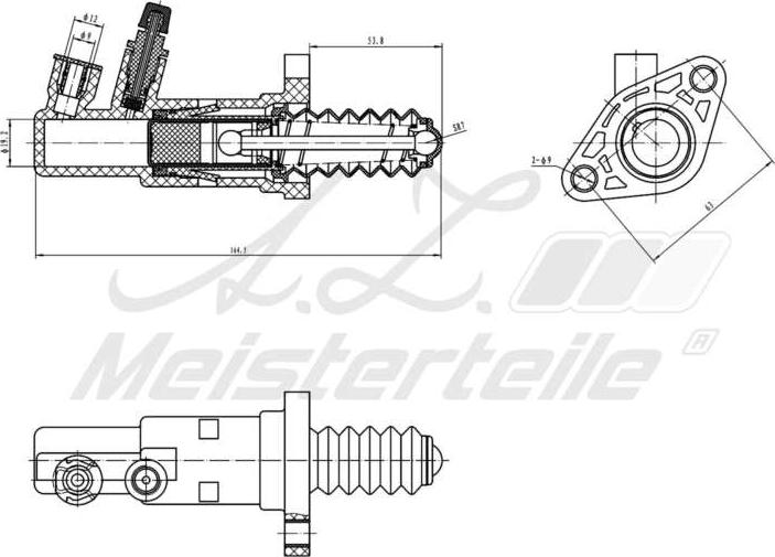 A.Z. Meisterteile AZMT-47-031-1037 - Cylindre récepteur, embrayage cwaw.fr