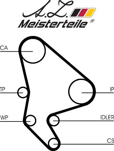 A.Z. Meisterteile AZMT-30-058-2064 - Kit de distribution cwaw.fr