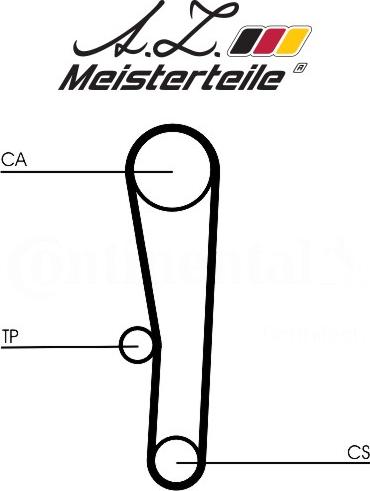 A.Z. Meisterteile AZMT-30-058-2006 - Kit de distribution cwaw.fr