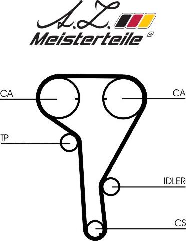 A.Z. Meisterteile AZMT-30-058-2012WP - Kit de distribution cwaw.fr