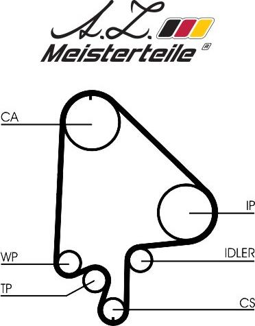 A.Z. Meisterteile AZMT-30-058-2083 - Kit de distribution cwaw.fr