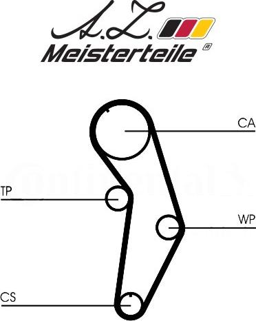 A.Z. Meisterteile AZMT-30-058-2031 - Kit de distribution cwaw.fr