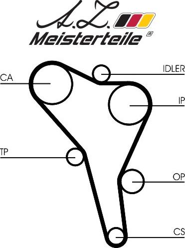 A.Z. Meisterteile AZMT-30-058-2312 - Kit de distribution cwaw.fr