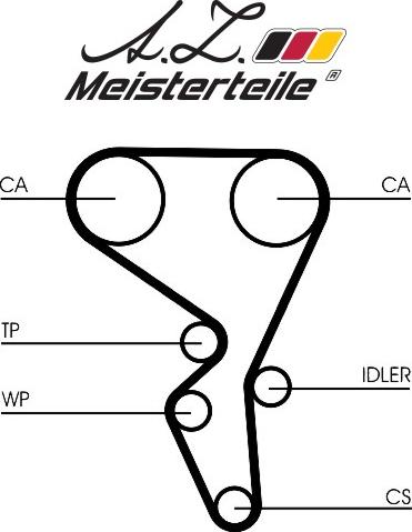 A.Z. Meisterteile AZMT-30-058-2147 - Kit de distribution cwaw.fr