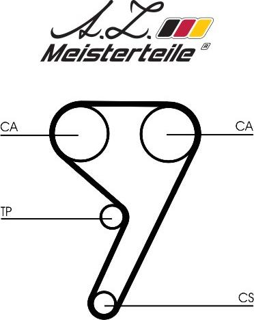 A.Z. Meisterteile AZMT-30-058-2340 - Kit de distribution cwaw.fr