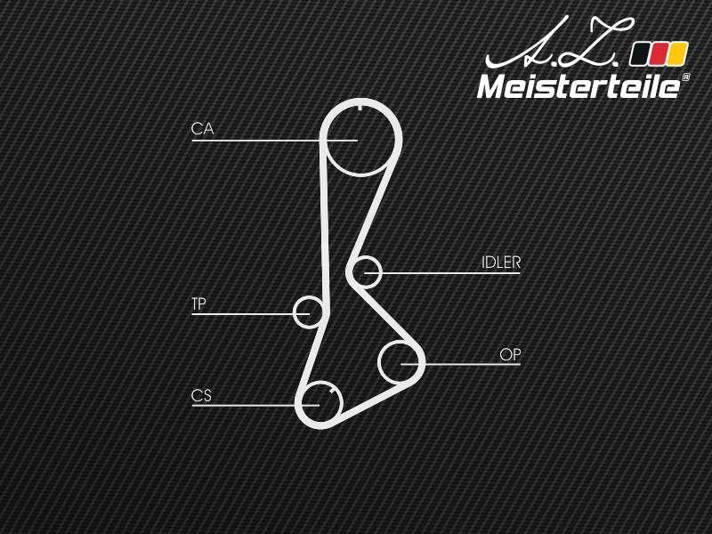 A.Z. Meisterteile AZMT-30-058-2114 - Kit de distribution cwaw.fr