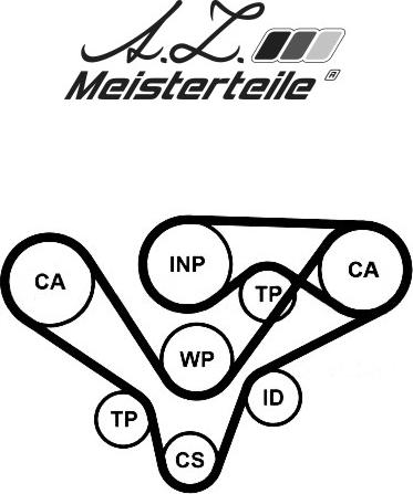 A.Z. Meisterteile AZMT-30-058-2327 - Kit de distribution cwaw.fr