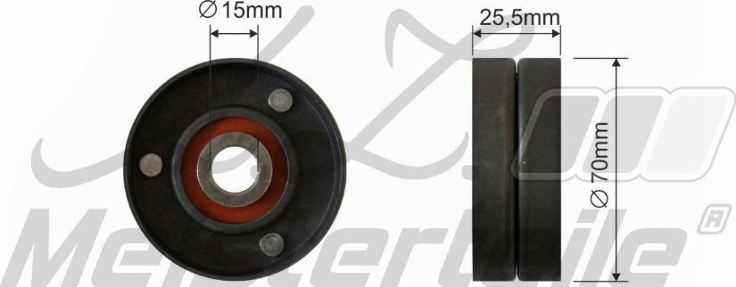 A.Z. Meisterteile AZMT-20-031-1170 - Poulie renvoi / transmission, courroie trapézoïdale à nervures cwaw.fr