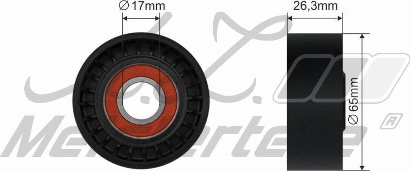 A.Z. Meisterteile AZMT-20-031-2144 - Poulie renvoi / transmission, courroie trapézoïdale à nervures cwaw.fr