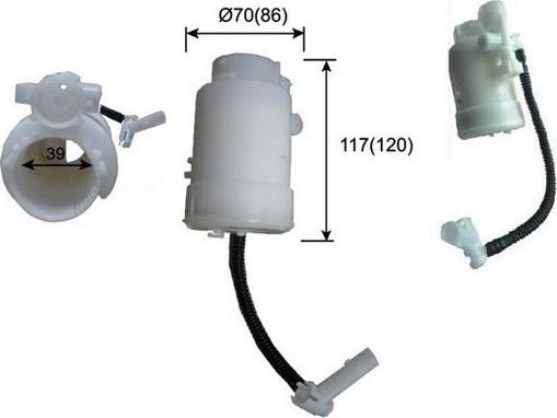 Azumi FST11001 - Filtre, unité d'alimentation de carburant cwaw.fr