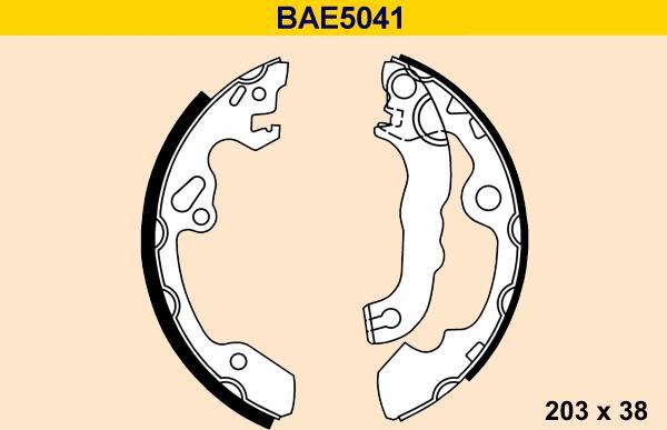 Barum BAE5041 - Jeu de mâchoires de frein cwaw.fr