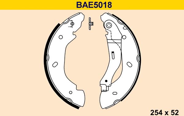 Barum BAE5018 - Jeu de mâchoires de frein cwaw.fr