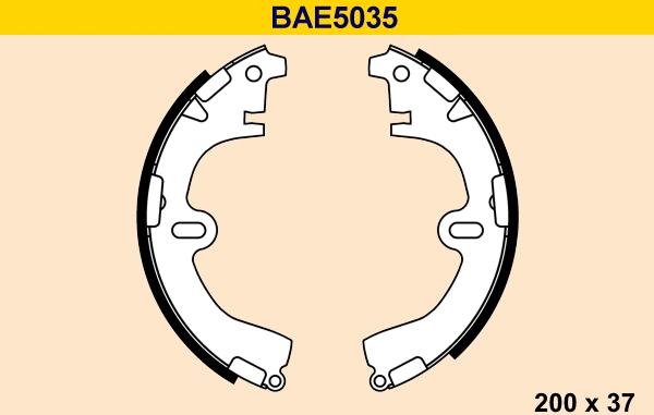 Barum BAE5035 - Jeu de mâchoires de frein cwaw.fr