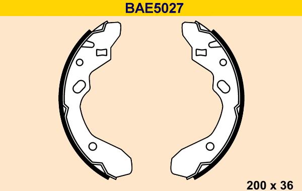 Barum BAE5027 - Jeu de mâchoires de frein cwaw.fr