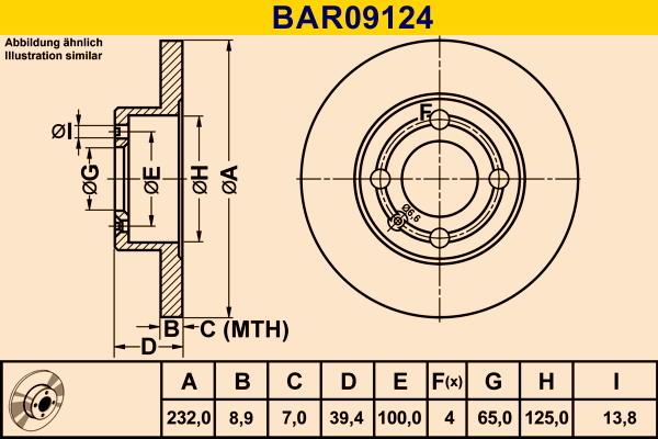 Barum BAR09124 - Disque de frein cwaw.fr