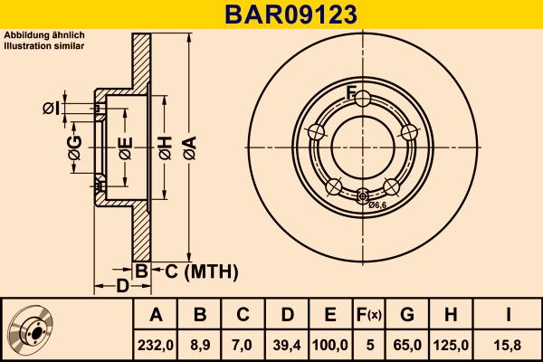 Barum BAR09123 - Disque de frein cwaw.fr