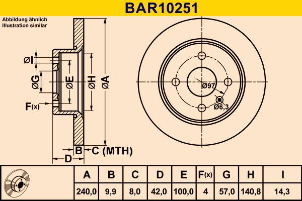 Barum BAR10251 - Disque de frein cwaw.fr