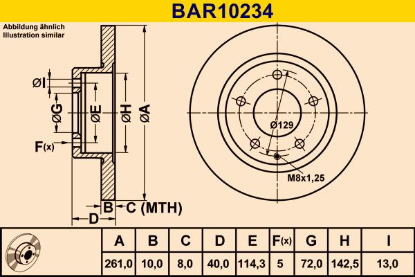 Barum BAR10234 - Disque de frein cwaw.fr