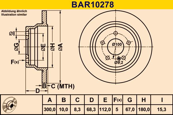 Barum BAR10278 - Disque de frein cwaw.fr