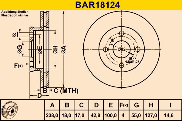 Barum BAR18124 - Disque de frein cwaw.fr