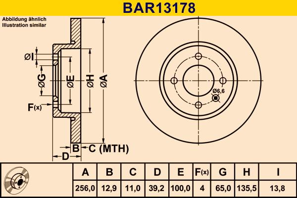 Barum BAR13178 - Disque de frein cwaw.fr