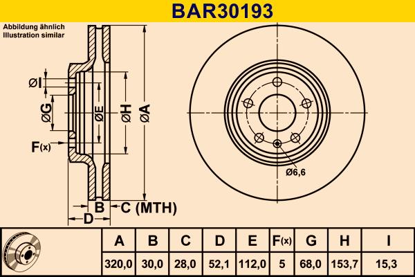 Barum BAR30193 - Disque de frein cwaw.fr