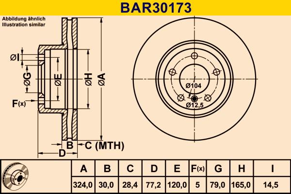 Barum BAR30173 - Disque de frein cwaw.fr