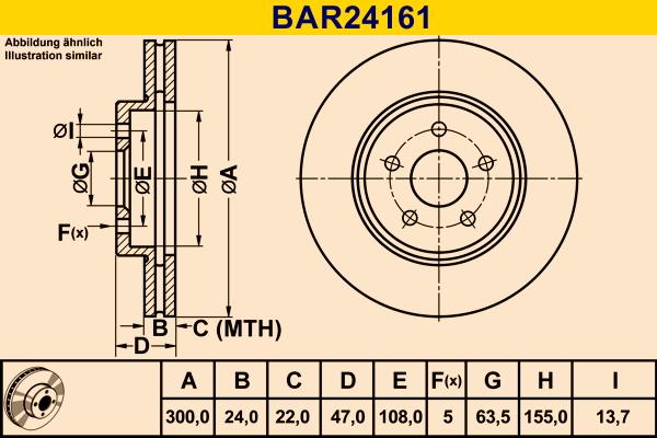 Barum BAR24161 - Disque de frein cwaw.fr