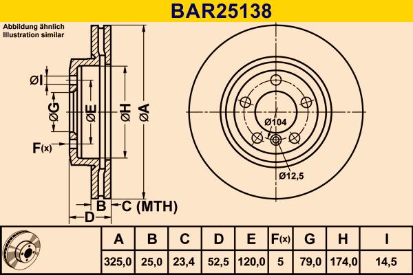 Barum BAR25138 - Disque de frein cwaw.fr