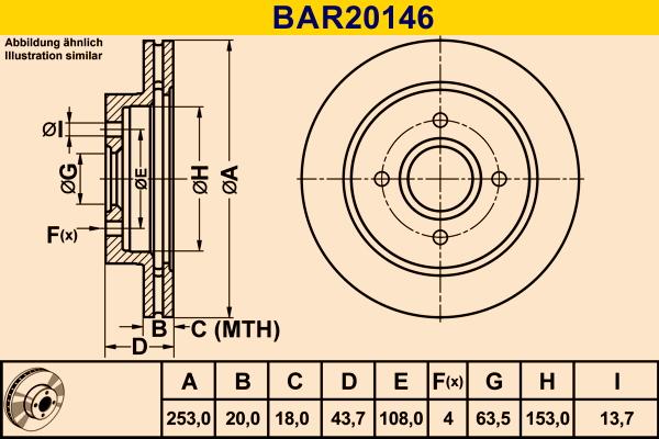 Barum BAR20146 - Disque de frein cwaw.fr