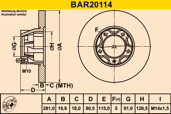 Barum BAR20114 - Disque de frein cwaw.fr