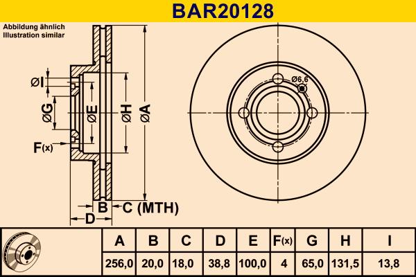 Barum BAR20128 - Disque de frein cwaw.fr