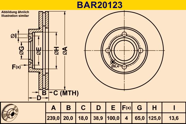 Barum BAR20123 - Disque de frein cwaw.fr