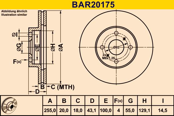 Barum BAR20175 - Disque de frein cwaw.fr