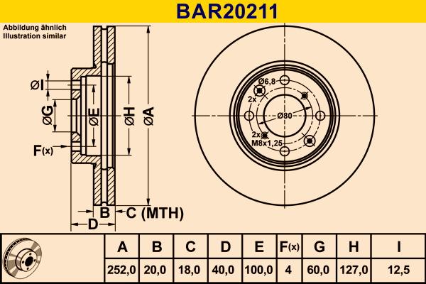 Barum BAR20211 - Disque de frein cwaw.fr