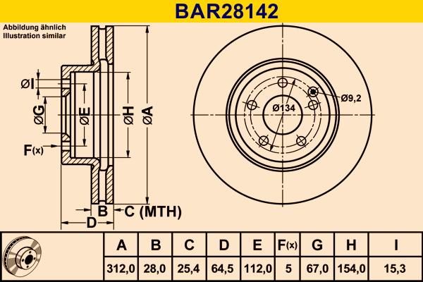 Barum BAR28142 - Disque de frein cwaw.fr