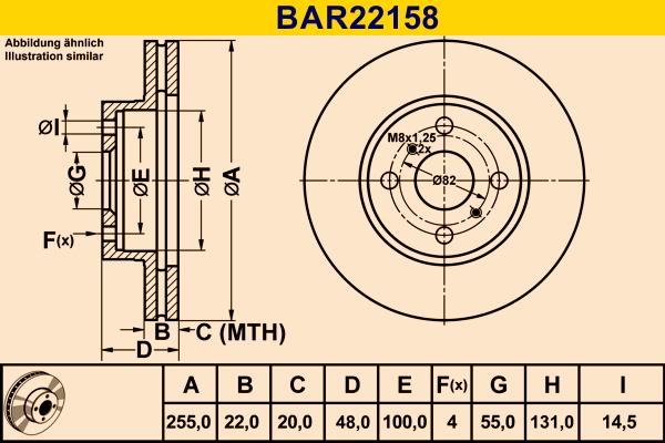 Barum BAR22158 - Disque de frein cwaw.fr