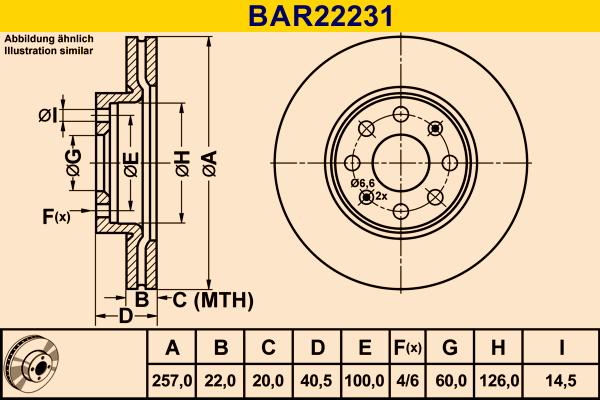 Barum BAR22231 - Disque de frein cwaw.fr