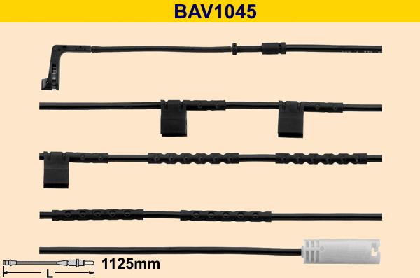 Barum BAV1045 - Contact d'avertissement, usure des plaquettes de frein cwaw.fr