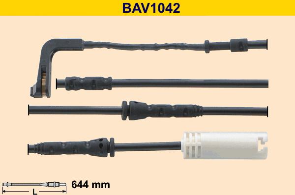 Barum BAV1042 - Contact d'avertissement, usure des plaquettes de frein cwaw.fr