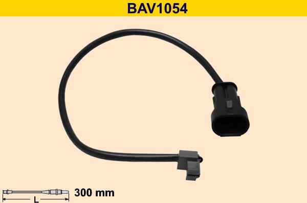 Barum BAV1054 - Contact d'avertissement, usure des plaquettes de frein cwaw.fr