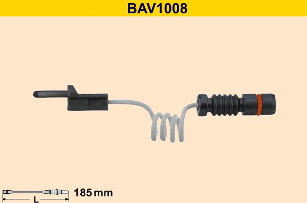 Barum BAV1008 - Contact d'avertissement, usure des plaquettes de frein cwaw.fr