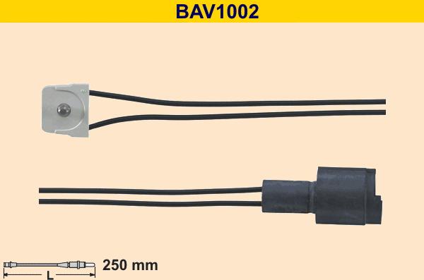 Barum BAV1002 - Contact d'avertissement, usure des plaquettes de frein cwaw.fr