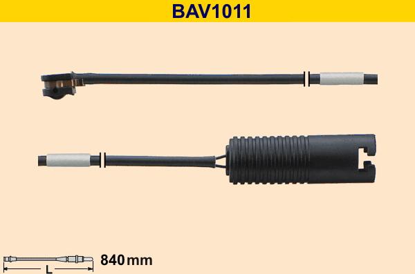 Barum BAV1011 - Contact d'avertissement, usure des plaquettes de frein cwaw.fr