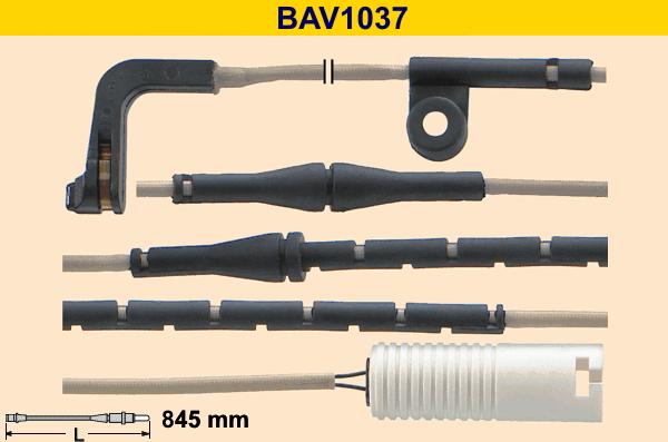 Barum BAV1037 - Contact d'avertissement, usure des plaquettes de frein cwaw.fr