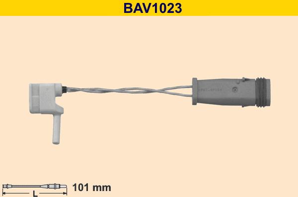 Barum BAV1023 - Contact d'avertissement, usure des plaquettes de frein cwaw.fr