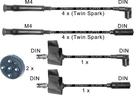 BBT ZK1018 - Kit de câbles d'allumage cwaw.fr